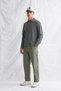Men's Polo Collar Thessaloniki Fabric Etford T-Shirt Gray - 2