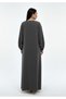 Lightweight Grey Harir Maqsood Prayer Abaya - 2