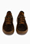 Judi Genuine Leather Brown Suede Comfortable Sole Women's Sneakers - 4