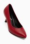 Kiara Genuine Leather Red Women's Heeled Shoes Stiletto