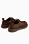 Charis Brown Suede Lace-Up Thick Sole Women's Loafer - 6
