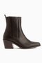 Elvia Brown Elastic Women's Boots