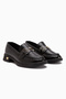 Clarie Black Buckle Women's Loafer Casual Shoes - 4