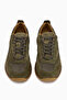 Selena Genuine Leather Khaki Suede Detailed Retro Women's Sneaker - 4