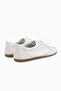 Berry Genuine Leather White Lace-Up Casual Women's Shoes - 5