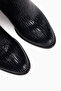 Teresa Navy Blue Patterned Heeled Women's Boots - 6
