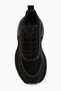 Helena Black Suede Stone Detailed Lace-Up Women's Sneaker Sports Shoes - 4