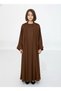 Brown Premium 3-Piece Kids Abaya Set – Lightweight Harir Maqsood Modest Wear for Girls