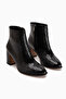 Teresa Black Patterned Heeled Women's Boots - 3