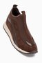 Etta Brown Suede Detailed Laceless Women's Sneaker Sports Shoes