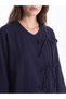 Nevavm Lcw Modest Navy Blue Plain Base-Length Women's Kimono with a Difference - 3