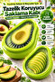 Avocado Storage Container Flexible Lid Vegetable Fruit Storage Container – Air-Tight Freshness Preserving Refrigerator Container for Avocado, Lemon, Onion, Tomato