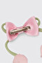 Girl's Pink Tulle Buckle Set with Tulip Figure - 3