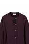 Buttoned Muslin Jacket Burgundy - 3