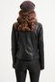Women's Black Genuine Leather Jacket - 5
