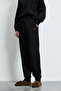 Cessie Knitted Women's Sweatpants Black - 2
