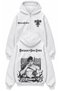 Unisex Oversize Black Clover Yami Sukehiro Back Printed Hooded Zipper Anime Zip Hoodie