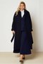 Belted Checked Coat 90653 - 2