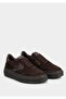 Brown Leather Women's Sneakers - 2