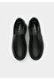 Black Leather Men's Shoes - 5