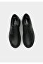 Black Leather Men's Shoes - 5