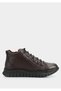 حذاء نسائي من الجلد البني