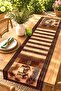 African Elephant and Leaves Patterned Runner/Tablecloth/Placemat