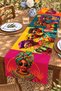 African Girls with Glasses Patterned Runner / Tablecloth / Placemat - 3