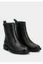 Black Leather Women's Boots - 2