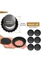 4 Inch 6 Pack Round Mini Tart Pan with Removable Bottom, Pie pans for baking, Non-stick Deep Fluted Quiche Pan for Pie, Mousse Cakes, Fruit and Desserts - 2
