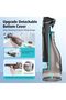 Leominor Water Flosser Pick for Teeth, 300ML Portable Oral Irrigator Upgraded Tank Removable,IPX7 Waterproof, Rechargeable Travel Teeth Cleaner, Professional Electric Flossing Machine (Black) - 5