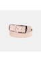 Men's Mink Edge-Stitched Suede Sports Belt