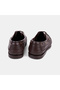 Men's Brown Leather Boat Shoes with Lace Detail - 5