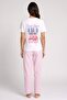 Women 2 Pcs Embroidered Pajama Top And Bottom Set, Multicolor - 4
