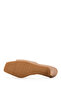 Women's Genuine Leather Beige Heeled Slipper - 4