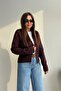 Double Zipper Cardigan Brown - 3
