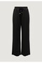 Onlmyra Women's Regular Waist Lace-Up Wide Leg Sweatpants Black - 2