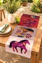 Abstract Themed Horses Patterned Runner/Tablecloth/Placemat - 2