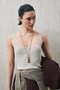 Aster Women's Rayon Blended Sleeveless Knitwear Undershirt Beige - 4