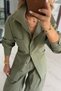 Size Adjustable Shirt / Barrel Pants Khaki Set - 2