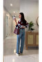 Warle Light Blue Mom Jean - 3