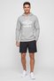 Men Sportswear Fit Brand Logo Outdoor Hoodie, Grey - 2