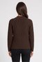 Women Crew Neck Knitted Sweater, Brown - 4
