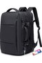 Weekender Carry-on Backpack,45L Expandable Travel Backpacks for Airplanes,Convertible Backpack Briefcase for Traveling,Water Resistant 17.3” Laptop Backpack for Men & Women