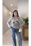 Lucky Light Gray Dog Figured Knitwear - 3