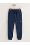 Boys and Teenagers Cargo Cap Detailed Off Printed Ribbed Jogger Sweatpants - 5