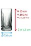 4-Piece Elysia Long Drink Glass Set 445 ml Clear - 4