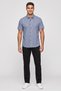 Men Stretch Fit Allover Print Short Sleeve Casual Shirt, Multicolor - 2