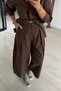 Adjustable Size Shirt / Barrel Pants Brown Set - 4