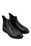 Men's Genuine Leather Black Casual Boots - 2